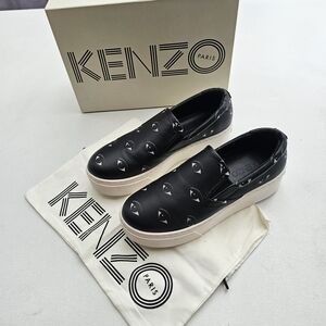 Kenzo Eye-Print Platform Slip-On Sneakers